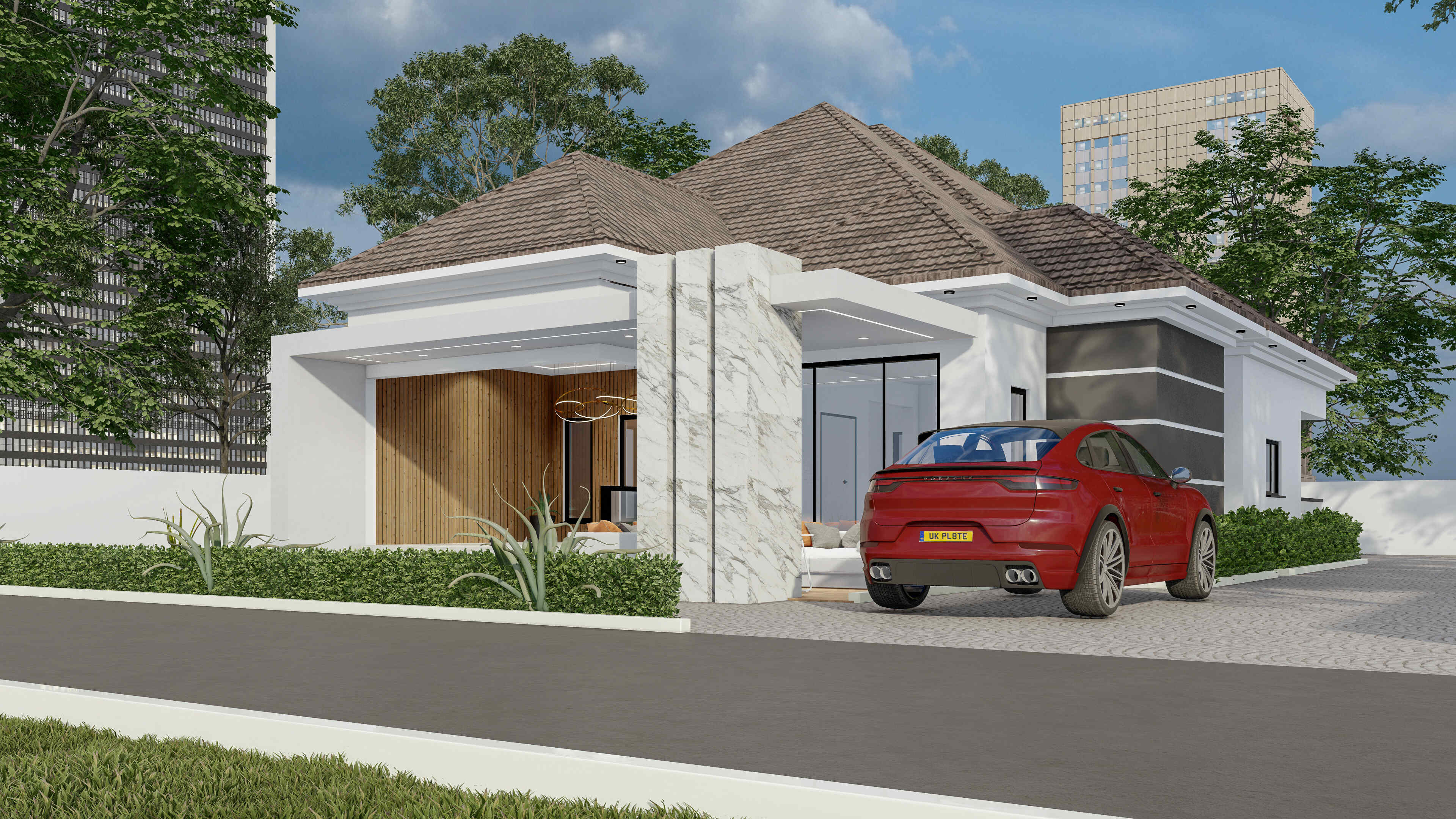 Modern 4 Bedroom house plan