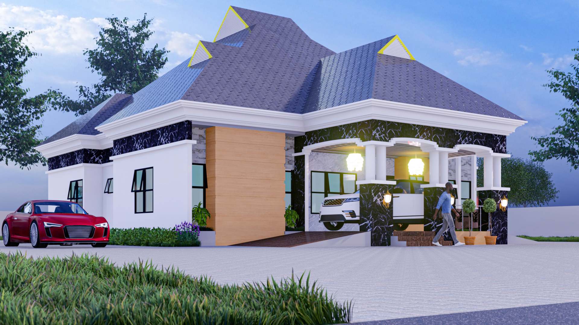 4- BEDROOM house plan
