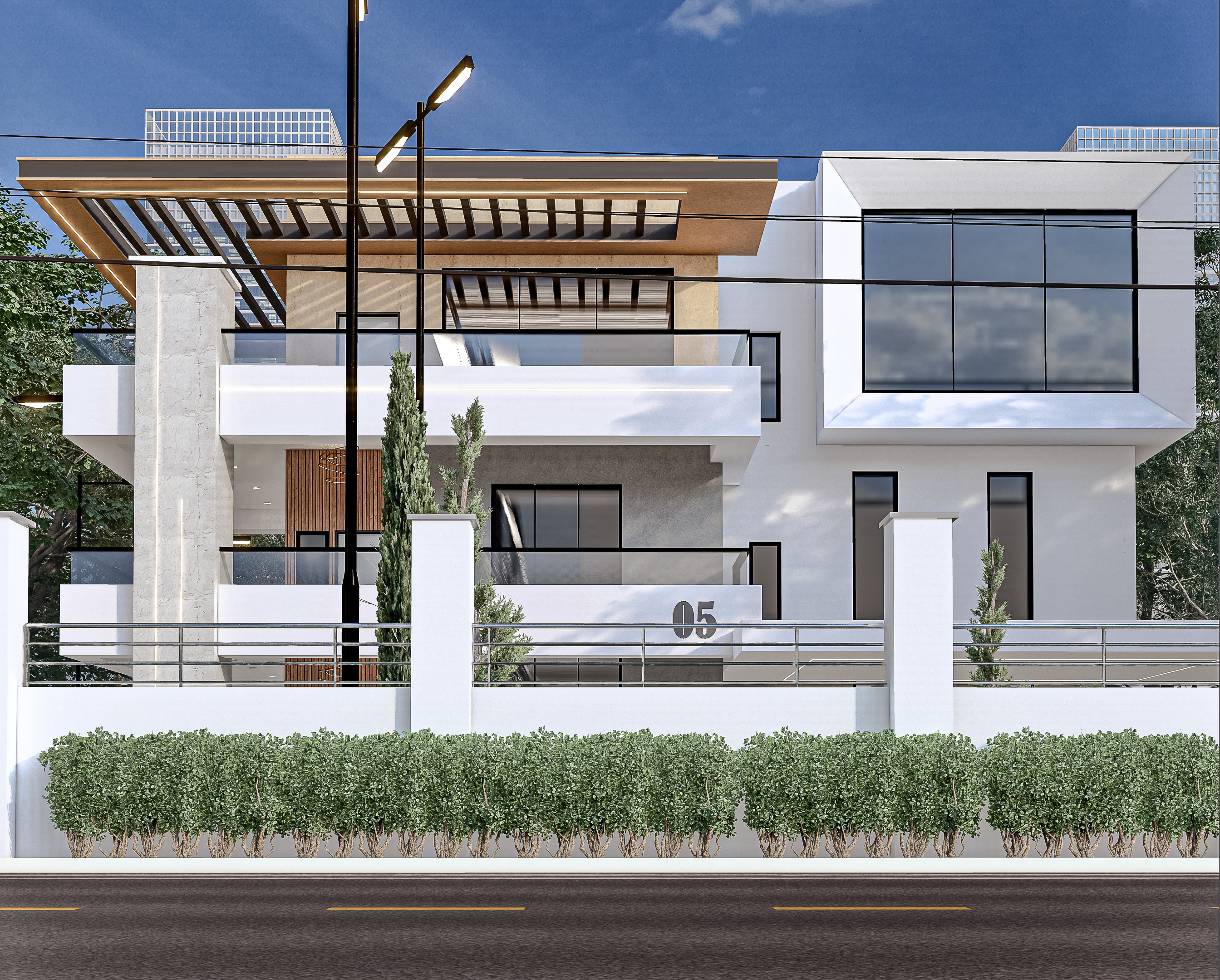 Modern 6 Bedroom Mansion house plan