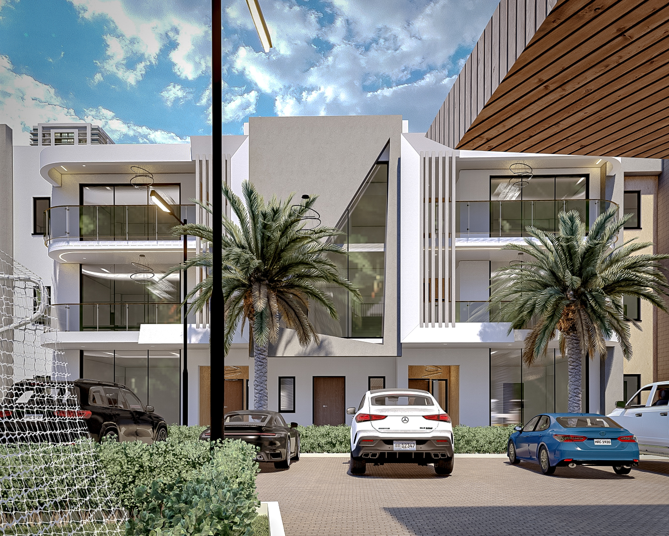 2 Bed and 1 Bed Apartment 3D Render